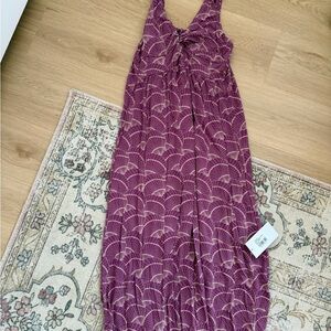 Kickee Pants Purple and Cream Sleep Dress